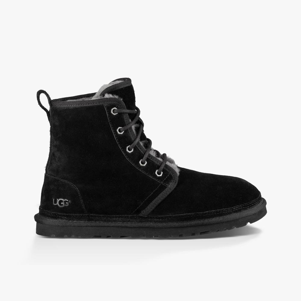 Bottes Classic UGG Harkley Homme Noir Soldes 403WTDEH